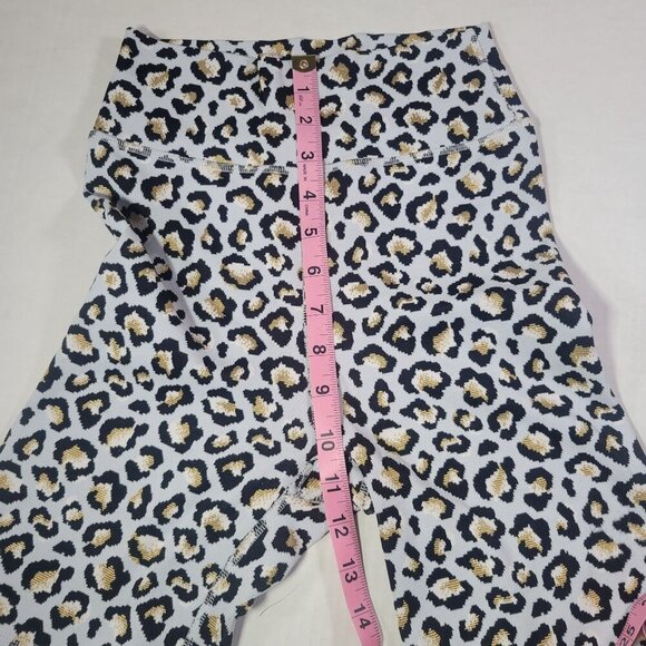 The Upside Leopard Print Crop Top & High-Waisted Shorts Set Size XS - Picture 7 of 11